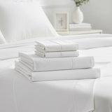 Queen Bed Sheet Set &ndash; 1800 Series Microfiber, Deep Pocket, Soft & Breathable, White