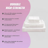 Queen Bed Sheet Set &ndash; 1800 Series Microfiber, Deep Pocket, Soft & Breathable, White