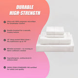 King Bed Sheet Set &ndash; 1800 Series Microfiber, Deep Pocket, Soft & Breathable, White