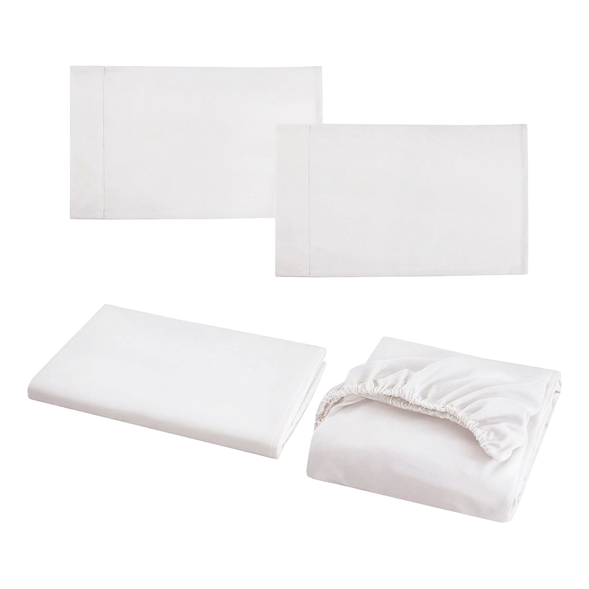King Bed Sheet Set &ndash; 1800 Series Microfiber, Deep Pocket, Soft & Breathable, White