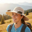 Solar & USB Powered Cooling Hat with Dual Fan &ndash; Khaki Outdoor Sun Hat