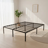 Queen Metal Bed Frame 45cm High &ndash; Full Steel Base Platform - Front View