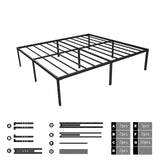 Queen Metal Bed Frame 45cm High &ndash; Full Steel Base Platform