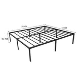 Queen Metal Bed Frame 45cm High &ndash; Full Steel Base Platform