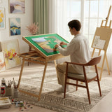 1500-Piece Jigsaw Puzzle Table with Folding Legs &ndash; Portable Puzzle Storage Board