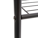 Double Clothes Rack Metal Garment Rail 80x154cm &ndash; Heavy Duty Hanging Shelf Storage