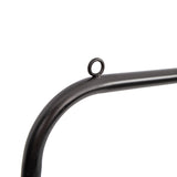 Double Clothes Rack Metal Garment Rail 80x154cm &ndash; Heavy Duty Hanging Shelf Storage - Low Angle
