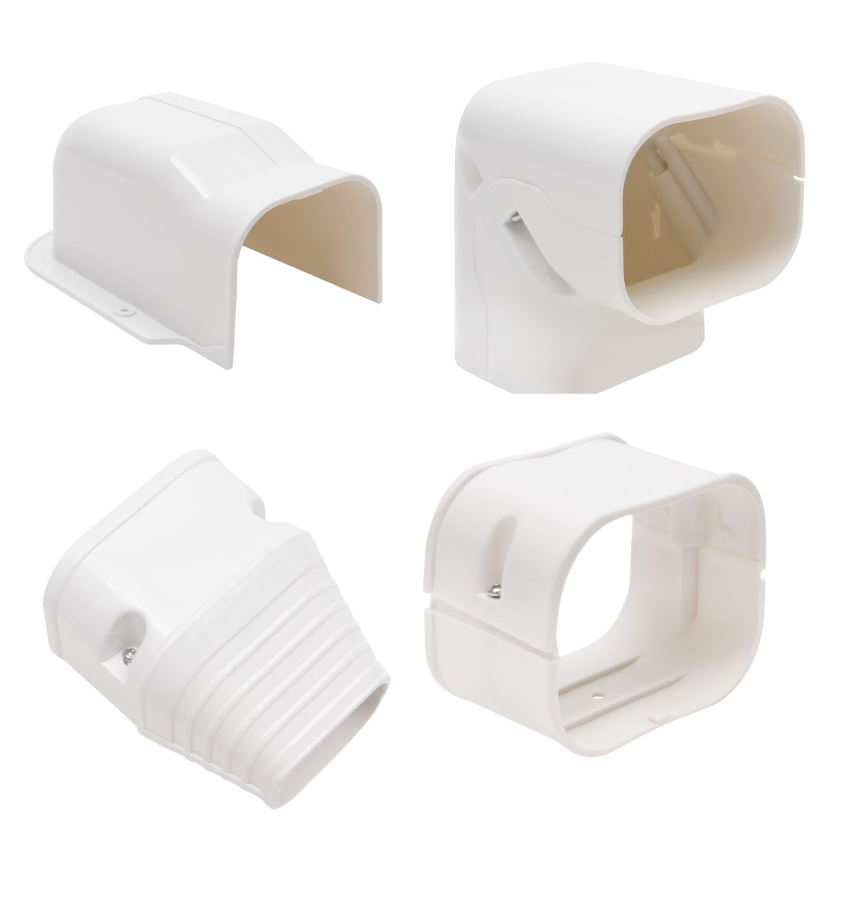 4.8m Mini Split AC Line Set Cover Kit &ndash; PVC Duct for Central Air Conditioner