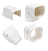 4.8m Mini Split AC Line Set Cover Kit &ndash; PVC Duct for Central Air Conditioner