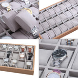30-Grid Watch & Jewellery Tray Organiser Display Case Holder &ndash; Velvet Drawer Insert