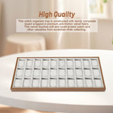 30-Grid Watch & Jewellery Tray Organiser Display Case Holder &ndash; Velvet Drawer Insert