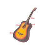 38" Full Size Acoustic Guitar &ndash; Beginner Wooden Guitar for Adults & Teens