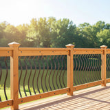 51 Pack 82cm Metal Deck Balusters &ndash; Iron Stair Railing Spindles for Outdoor & Indoor Use - Front View