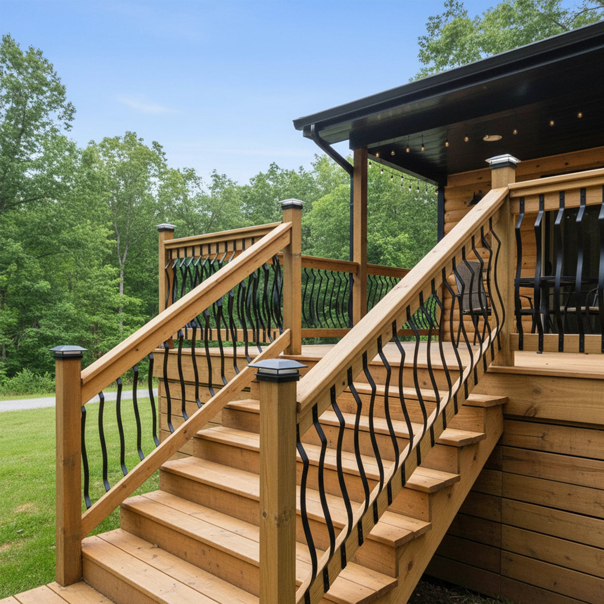 51 Pack 82cm Metal Deck Balusters &ndash; Iron Stair Railing Spindles for Outdoor & Indoor Use