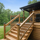 51 Pack 82cm Metal Deck Balusters &ndash; Iron Stair Railing Spindles for Outdoor & Indoor Use