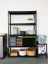 120x40x183cm Metal Garage Shelving Rack &ndash; Heavy-Duty Steel Storage - Side View