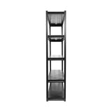 120x40x183cm Metal Garage Shelving Rack &ndash; Heavy-Duty Steel Storage - 45-Degree Angle