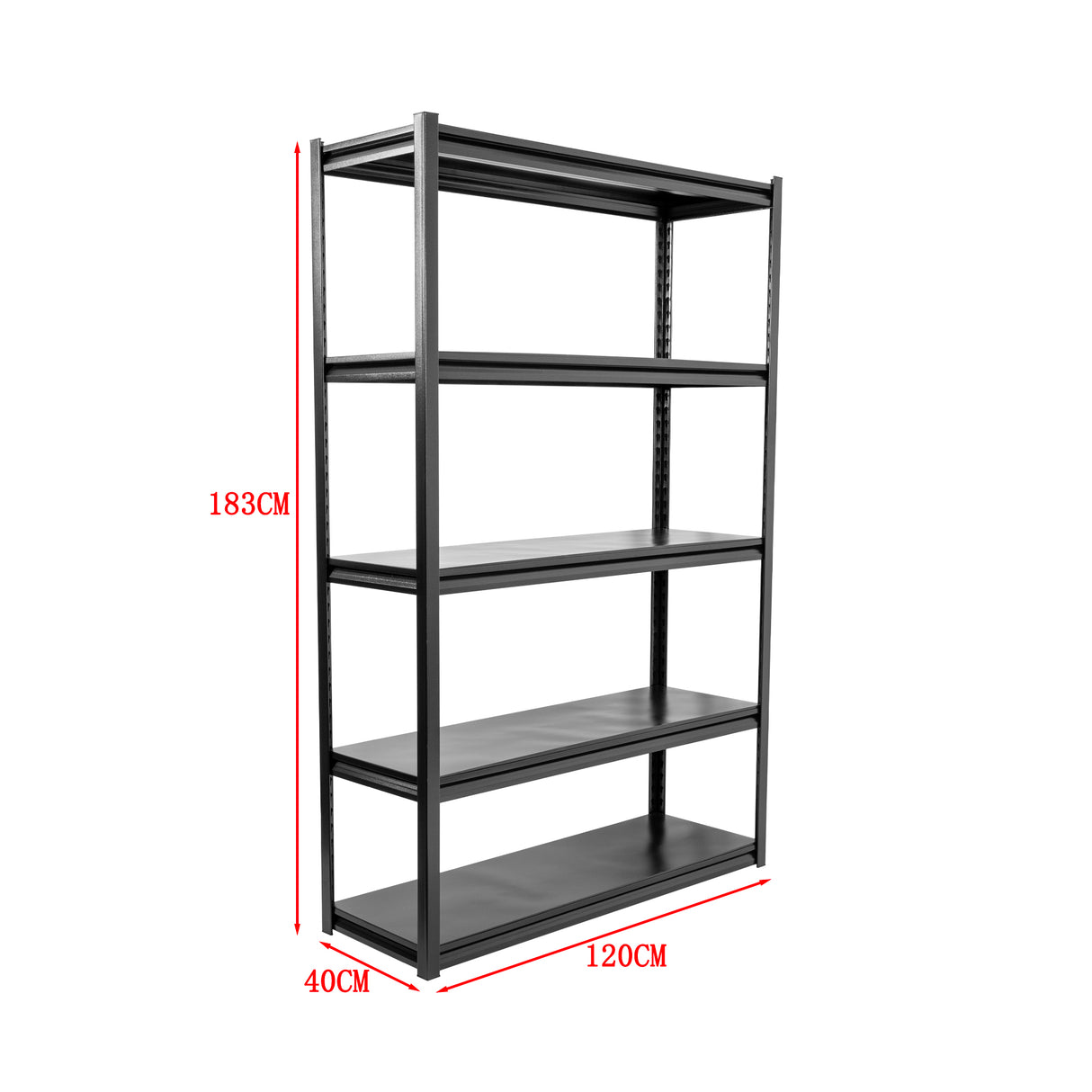 120x40x183cm Metal Garage Shelving Rack &ndash; Heavy-Duty Steel Storage