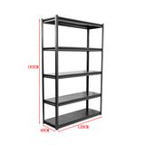 120x40x183cm Metal Garage Shelving Rack &ndash; Heavy-Duty Steel Storage