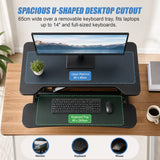 Ergonomic Standing Desk Converter &ndash; Height Adjustable Sit Stand Workstation