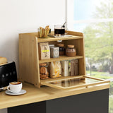 Enclosed Bread Box &ndash; Large Kitchen Countertop Bread Storage Container for Freshness & Organisation