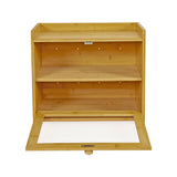 Enclosed Bread Box &ndash; Large Kitchen Countertop Bread Storage Container for Freshness & Organisation - 45-Degree Angle
