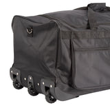 Large Black Wheeled Travel Duffle Bag &ndash; Rolling Luggage Trolley - Extra Image