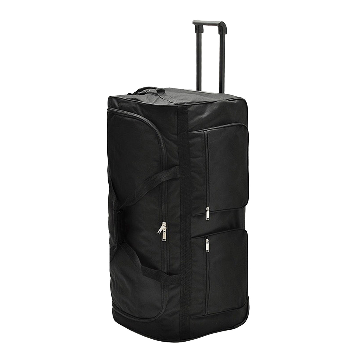 Large Black Wheeled Travel Duffle Bag &ndash; Rolling Luggage Trolley