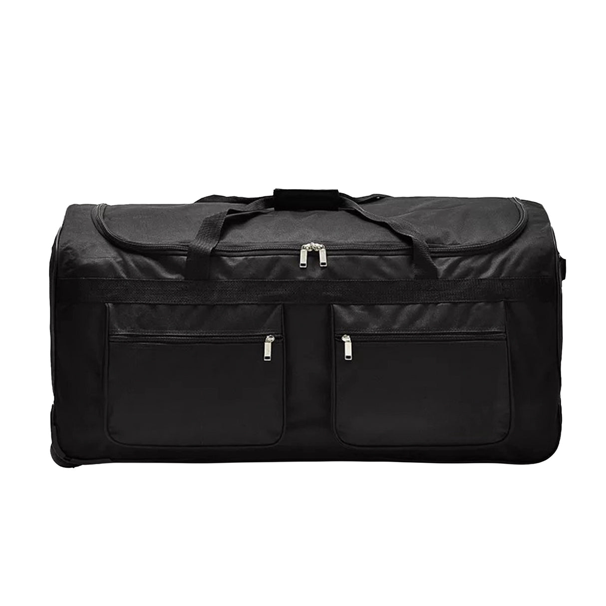 Large Black Wheeled Travel Duffle Bag &ndash; Rolling Luggage Trolley