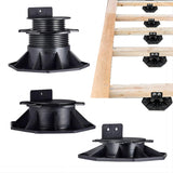 12 Pack Adjustable Deck Support Pedestals &ndash; Deck Foundation Bases