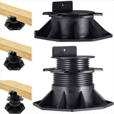 12 Pack Adjustable Deck Support Pedestals &ndash; Deck Foundation Bases - Rear View