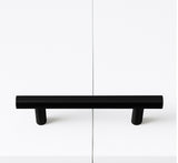 King-single Wall Bed in White &ndash; Space Saving Murphy Bed Kit with Black Door Handle - Extra Image
