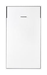 King-single Wall Bed in White &ndash; Space Saving Murphy Bed Kit with Gold Door Handle - Extra Image