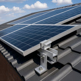 Solar Panel Roof Mount Kit &ndash; Universal Clamps & Brackets Set for Secure Solar Installation