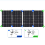 Solar Panel Roof Mount Kit &ndash; Universal Clamps & Brackets Set for Secure Solar Installation