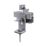 Solar Panel Roof Mount Kit &ndash; Universal Clamps & Brackets Set for Secure Solar Installation - Side View