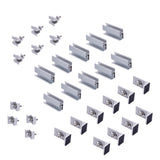 Solar Panel Roof Mount Kit &ndash; Universal Clamps & Brackets Set for Secure Solar Installation - Close-Up Angle