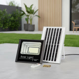 60W LED Solar Flood Light with Motion Sensor &ndash; Outdoor Security Lighting - Side View