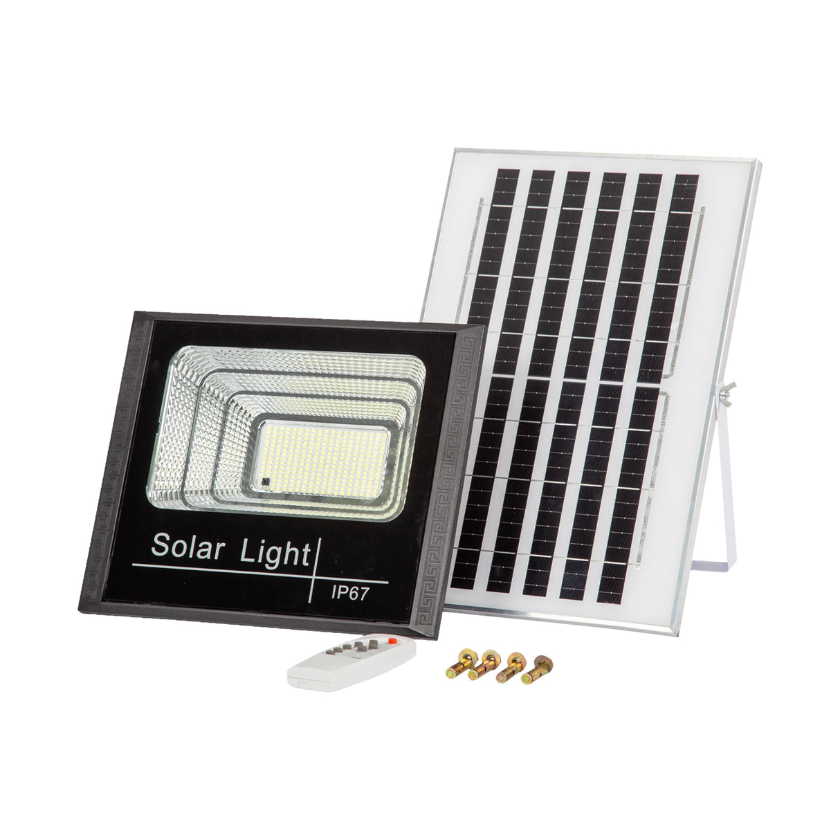 60W LED Solar Flood Light with Motion Sensor &ndash; Outdoor Security Lighting