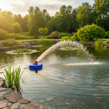 Large Floating Pond Fountain Pump &ndash; Outdoor Water Feature & Aerator