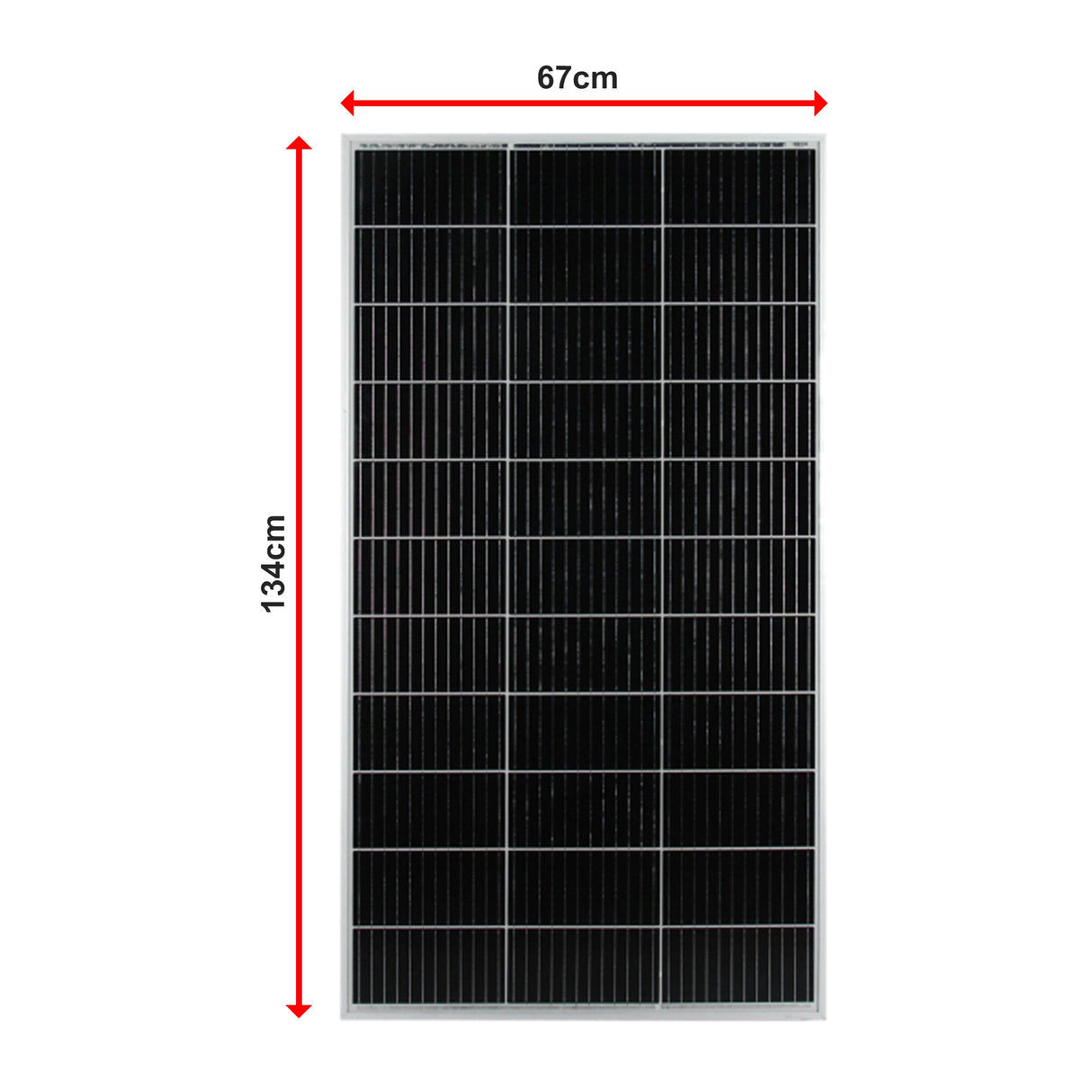 500W 12V Monocrystalline Solar Panel Kit &ndash; Battery Charger for Caravan, RV & Camping