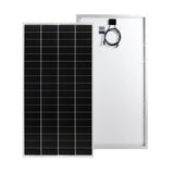 500W 12V Monocrystalline Solar Panel Kit &ndash; Battery Charger for Caravan, RV & Camping - Top-Down View