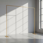 3m Wedding Arch Backdrop Stand &ndash; Square Metal Frame for Balloons & Flowers