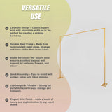 3m Wedding Arch Backdrop Stand &ndash; Square Metal Frame for Balloons & Flowers