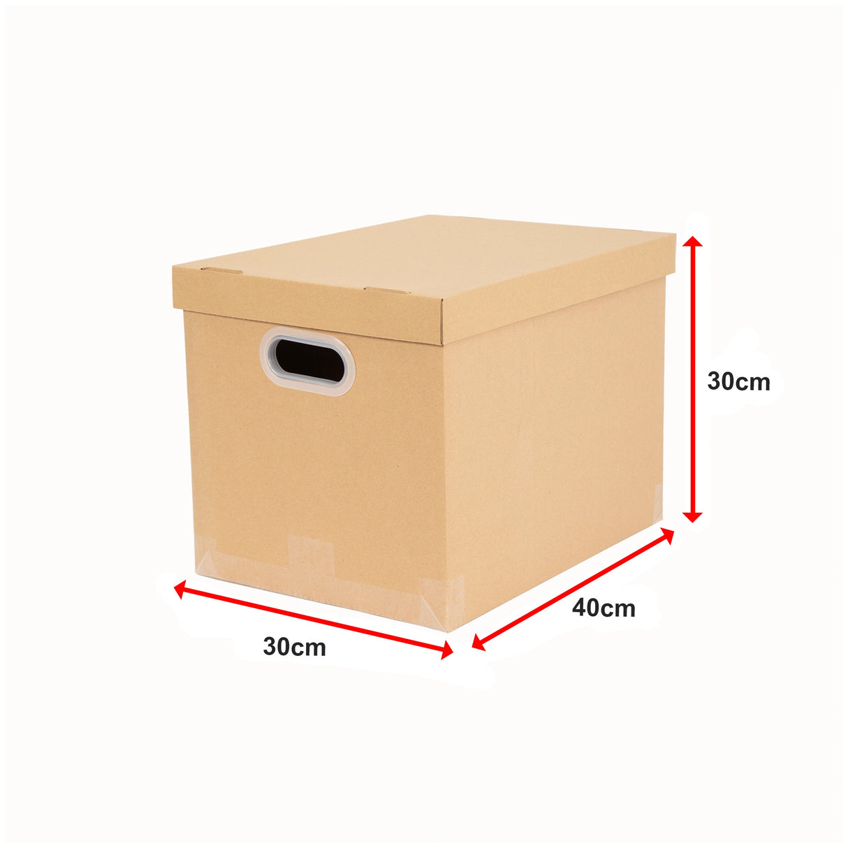 10Pcs Corrugated Cardboard Storage Boxes &ndash; Multi-Purpose Organising Cartons