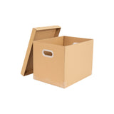 10Pcs Corrugated Cardboard Storage Boxes &ndash; Multi-Purpose Organising Cartons