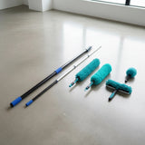 9m Extendable Ceiling Duster Kit &ndash; Heavy Duty Telescopic Pole Cleaner - Side View
