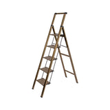 5 Step Ladder &ndash; Foldable Lightweight Aluminium with Anti-Slip Pedals - 45-Degree Angle
