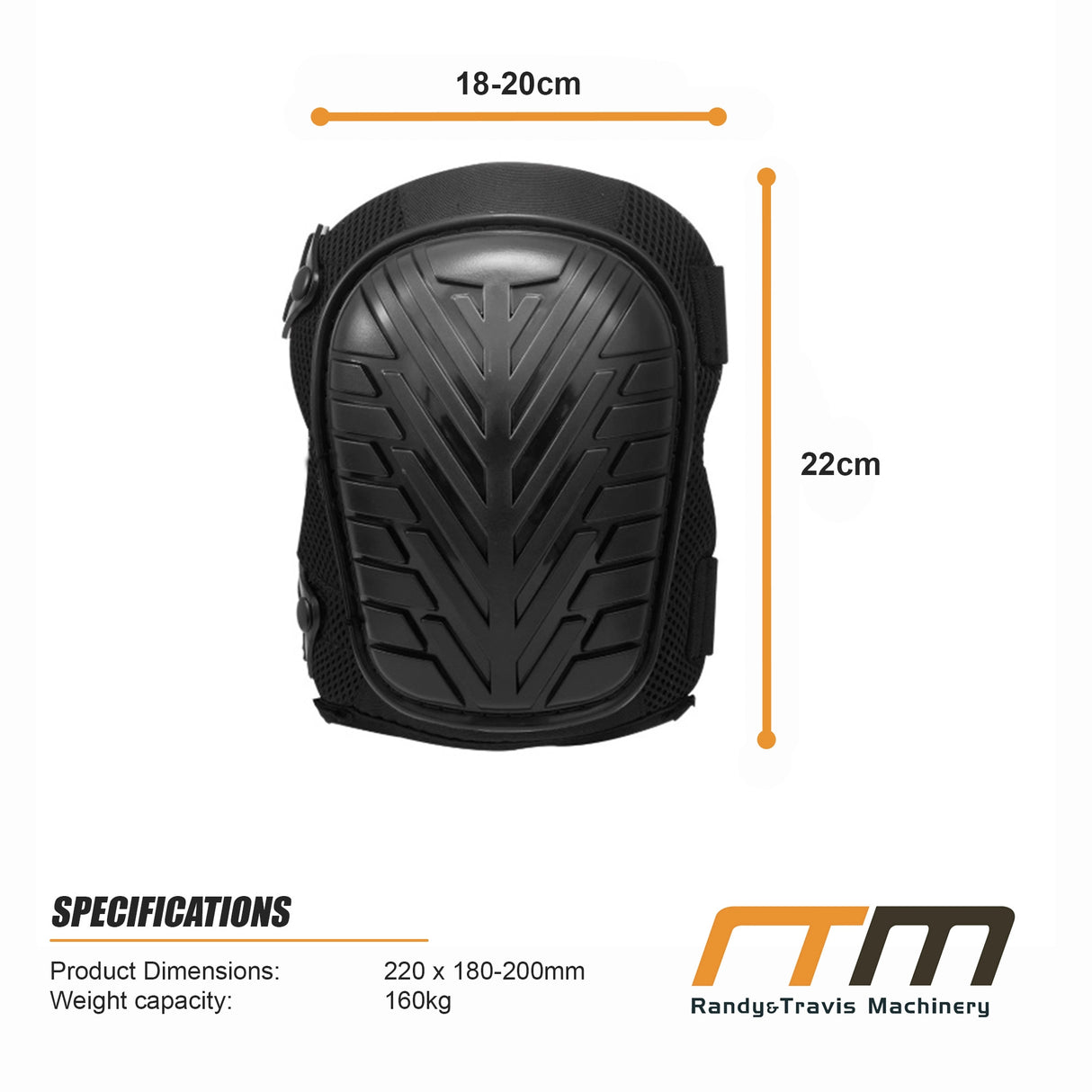 Heavy Duty Work Knee Pads &ndash; Construction Safety Pads with Soft Foam & Gel Cushion for All-Day Comfort