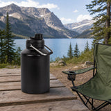 3.8L Double Wall Insulated Stainless Steel Water Bottle &ndash; Large Hot & Cold Drink Jug - Front View